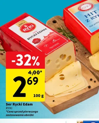 Ser Rycki Edam promocja w Intermarche