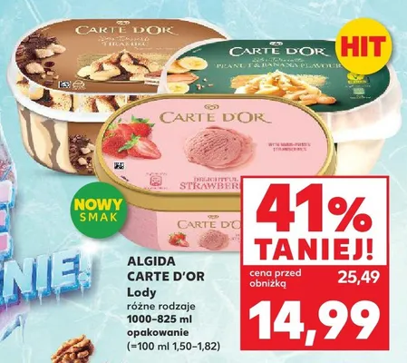 Lody różne rodzaje opakowanie promocja w Kaufland