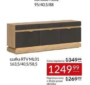 Szafka RTV ML01 Milton promocja w Abra Meble