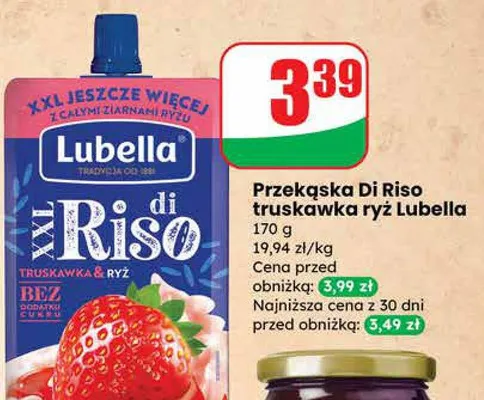 Przekąska Di Riso truskawka ryż promocja w Dino