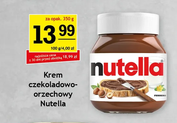 Krem czekoladowo-orzechowy Nutella promocja w Gram Market