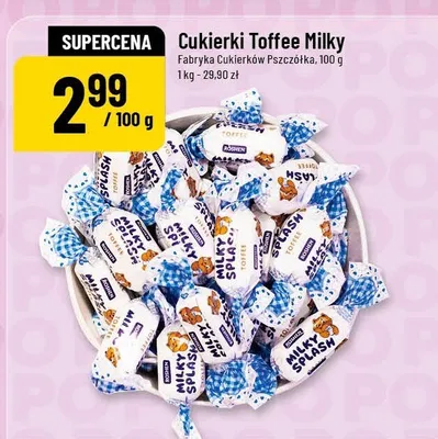 Cukierki toffee milky promocja w POLOmarket