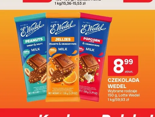 Czekolada mleczna E.Wedel Jellies promocja w Chorten