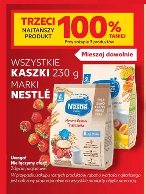 Kaszka mleczno-ryżowa Nestlé truskawka promocja w Kaufland