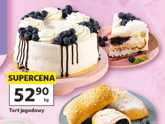 Tort jagodowy promocja w Auchan