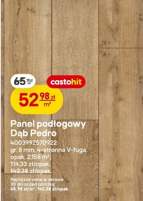 Panel podłogowy Dąb Pedro promocja w Castorama