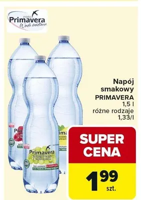 Napój smakowy PRIMAVERA 1,5l różne rodzaje promocja w Carrefour Market