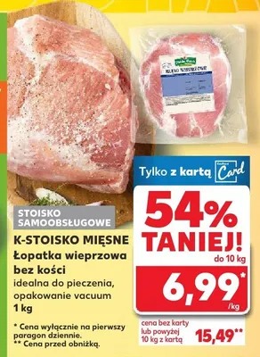 Łopatka wieprzowa bez kości promocja w Kaufland