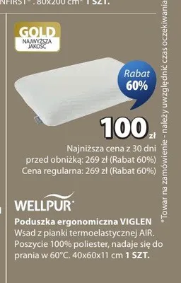Poduszka ergonomiczna WELLPUR VIGLEN promocja w Jysk