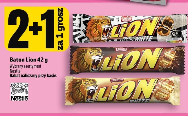 Baton Lion Black White promocja w TOPAZ