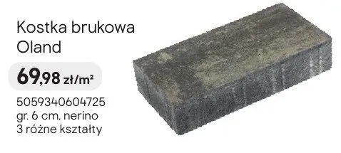Kostka brukowa Oland nerino promocja w Castorama