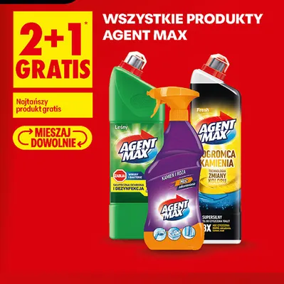 Żel do toalet Pogromca Kamienia Fresh Agent Max promocja w Biedronka