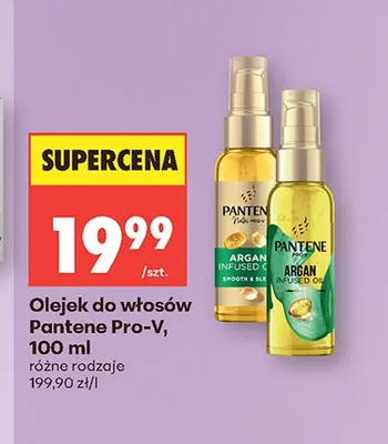 Olejek do włosów Pantene Pro-V Argan Infused Oil Smooth & Sleek promocja w Biedronka