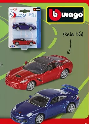 Zestaw 2 samochodzików w skali 1:64 promocja w Biedronka