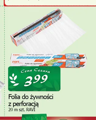 Folia do żywności z perforacją Ravi promocja w CEZAR Delikatesy