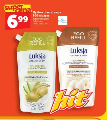 Mydło w płynie Luksia zapas Nourishing Olive & Yogurt promocja w TOPAZ