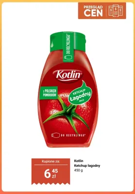 Ketchup łagodny Kotlin promocja w Biedronka