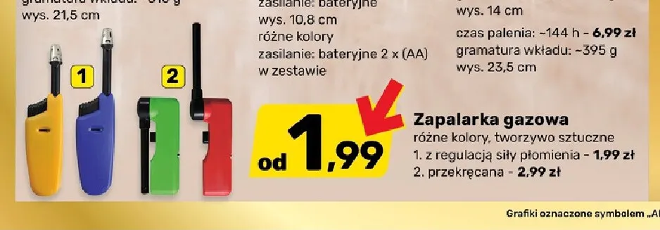 Zapalarka gazowa z regulacją siły płomienia promocja w Bricomarche