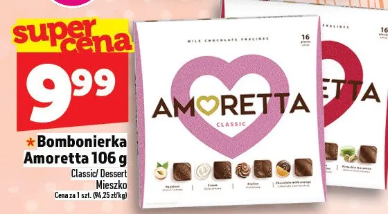 Bombonierka Amoretta promocja w TOPAZ