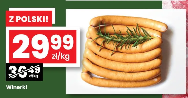 Kiełbaski Winerki promocja w emma MARKET