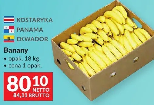Banany promocja w Makro
