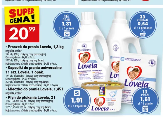Proszek do prania Lovela regular promocja w Twój Market