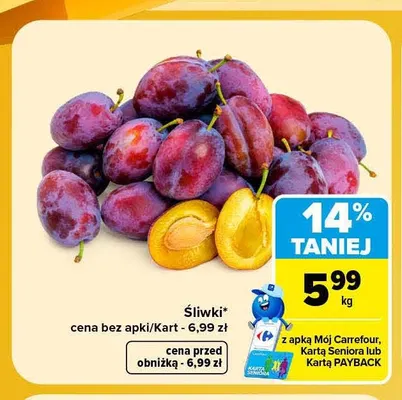 Śliwki promocja w Carrefour Market