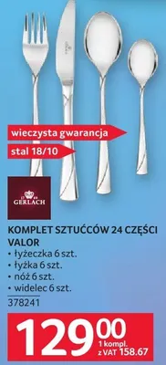 Komplet sztućców 24 części Kalor Gerlach promocja w Selgros
