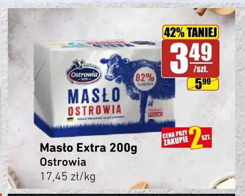 Masło Extra Ostrowia promocja w API Market