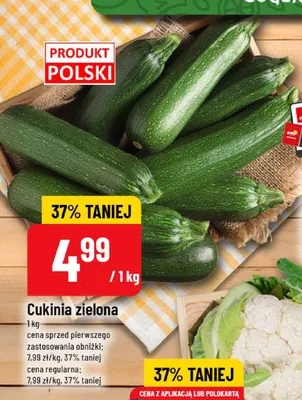 Cukinia zielona polska promocja w POLOmarket