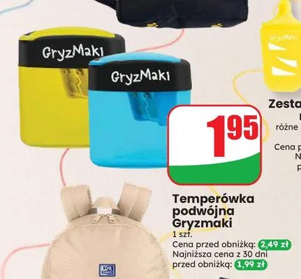 Temperówka podwójna Gryzmaki promocja w Dino