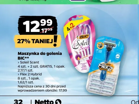 Maszynka do golenia BIC Soleil Scent promocja w Netto