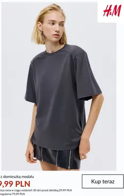 Top z domieszką modalu H&M promocja w H&M