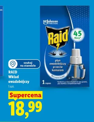 Wkład owadobójczy RAID promocja w Lidl