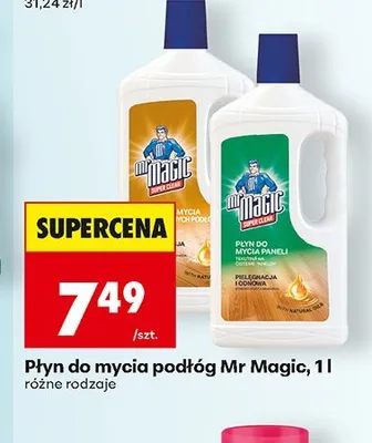 Płyn do mycia podłóg Mr Magic promocja w Biedronka