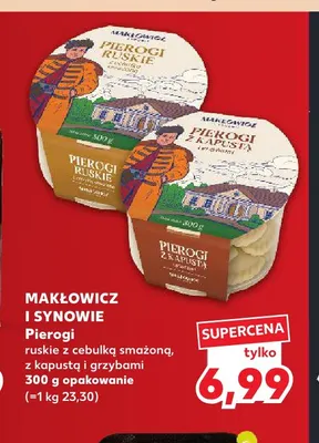 Pierogi ruskie z cebulką smażoną Makłowicz i Synowie promocja w Kaufland