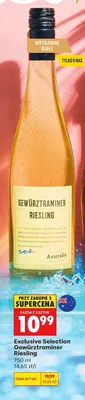 Wino białe wytrawne Exclusive Selection Gewürztraminer Riesling promocja w Biedronka