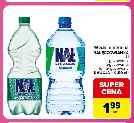 Woda mineralna niegazowana Nałęczowianka promocja w Carrefour Express