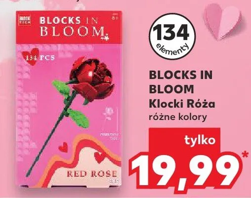 Klocki Róża różne kolory promocja w Kaufland