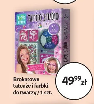 Zestaw brokatowe tatuaże i farbki do twarzy Toys Inn promocja w Empik