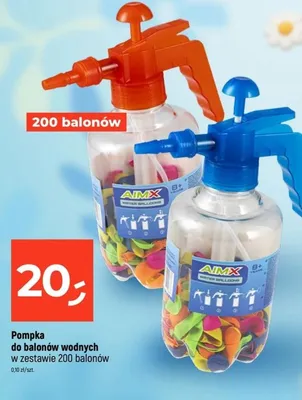 Pompka do balonów wodnych w zestawie 200 balonów promocja w Dealz