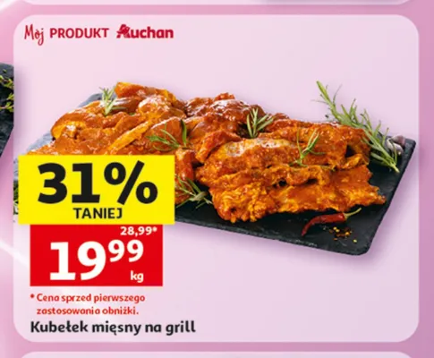 Kubełek mięsny na grill Auchan promocja w Auchan