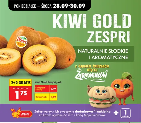 Kiwi Gold Zespri promocja w Biedronka