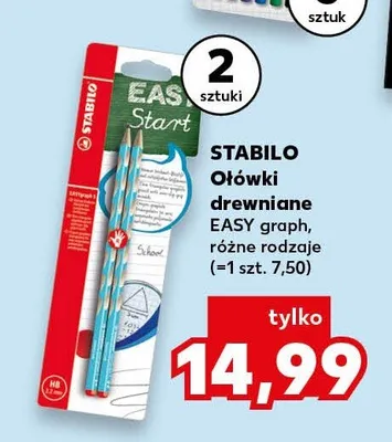 Ołówki drewniane Stabilo Easygraph promocja w Kaufland