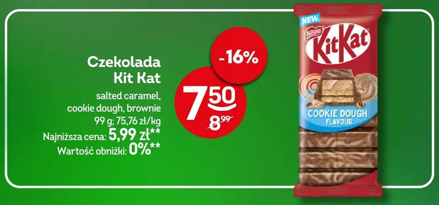 Czekolada Kit Kat brownie promocja w Żabka