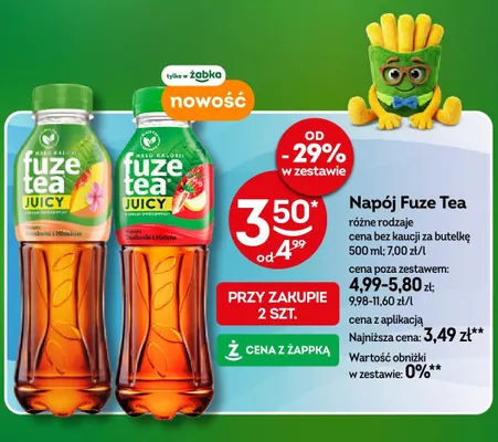 Napój Fuze Tea Brzoskwinia i Hibiskus promocja w Żabka
