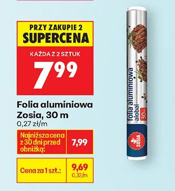 Folia aluminiowa Zosia promocja w Biedronka