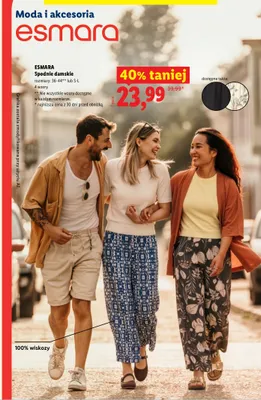 Spodnie damskie Esmara promocja w Lidl