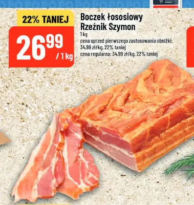 Boczek łososiowy Rzeźnik Szymon promocja w POLOmarket
