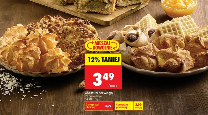 Ciastka na wagę promocja w Biedronka